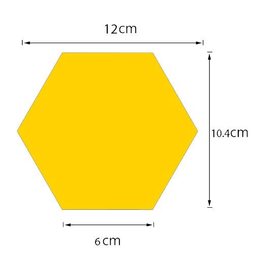 Hexagon Style Acrylic Mirror - Modern Home Decoration