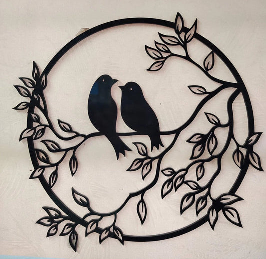 Bird on Tree Branch Acrylic Wall