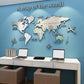 Acrylic 3D Wall Decor World Map Wall Decar for Office Decoration (Large)