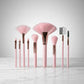 GR - Professional Pink Makeup Brush Set